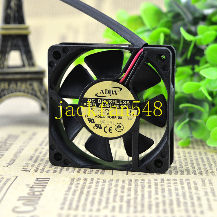 ADDA 6015 DC12V 0.11A 6CM AD0612MB-D70GL 2pin
