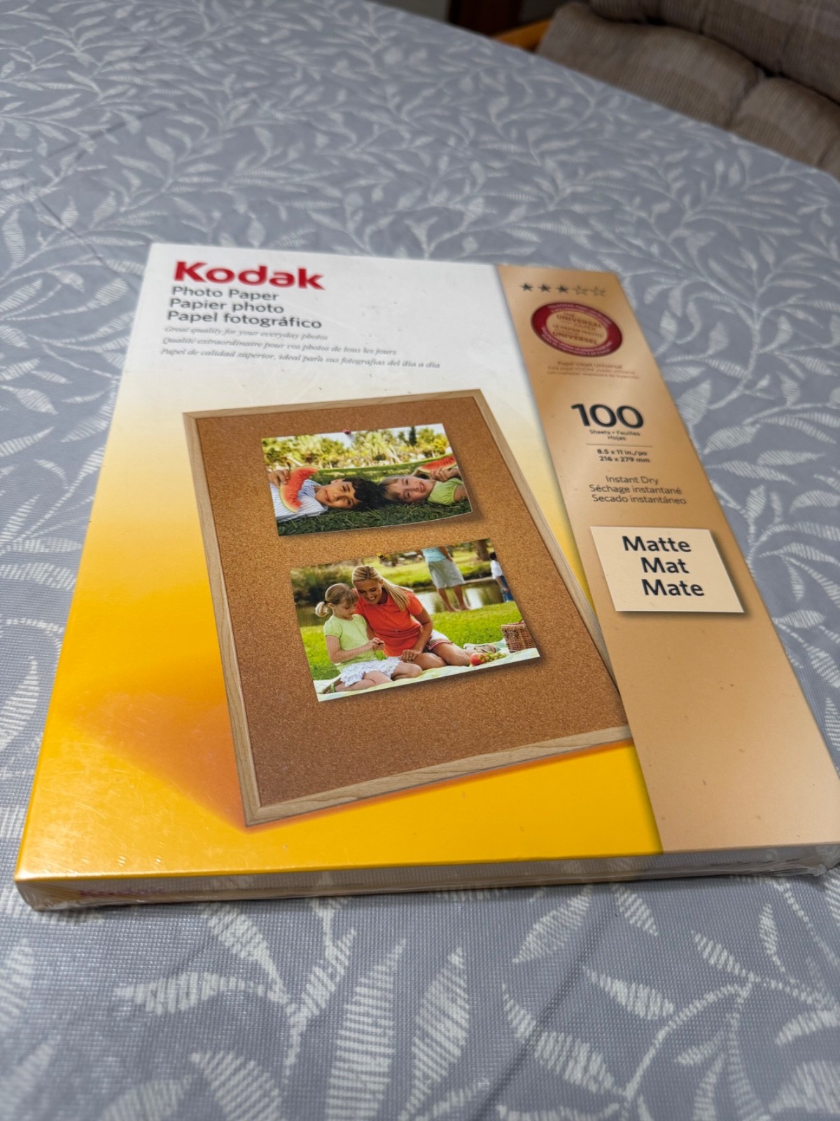 Kodak Photo Paper Matte 8-1/2 x 11 Inches 100 Sheets, NEW