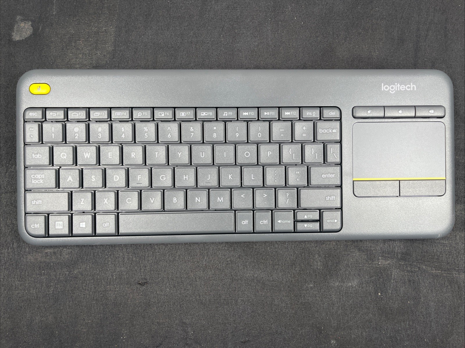 Logitech K400 Plus Wireless Touch Keyboard with Built-In Touchpad for Smart TV