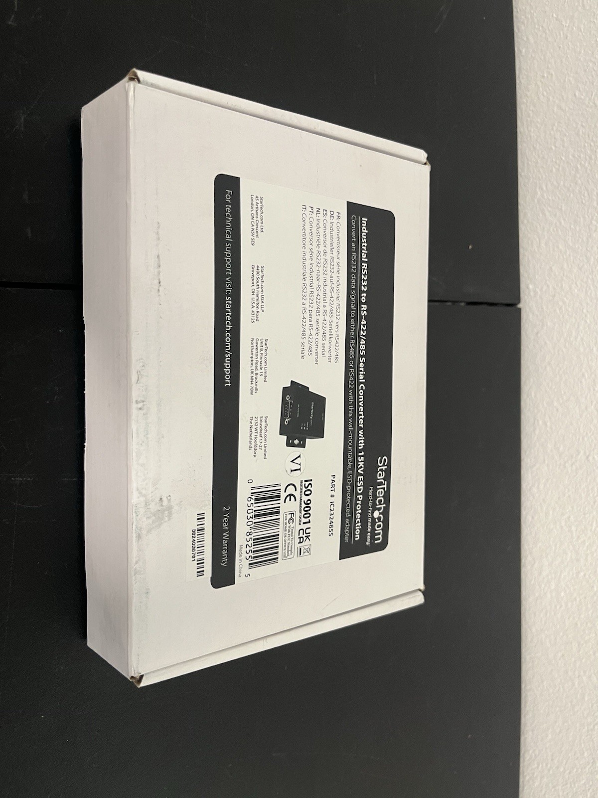 StarTech IC232485S RS232 to RS422/RS485 Serial Converter 15KV ESD Protection