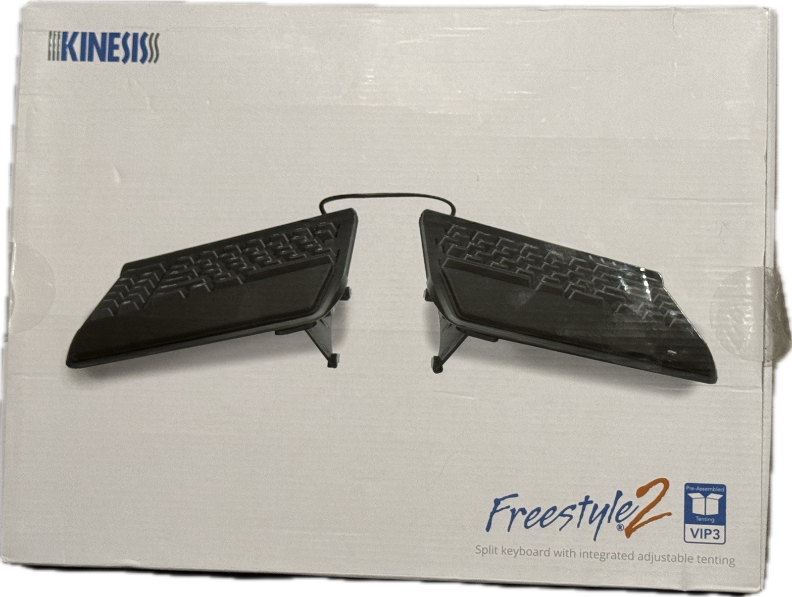 Kinesis Freestyle2 VIP3 Ergonomic Split Keyboard for Mac Black KB820HMBUS Wired