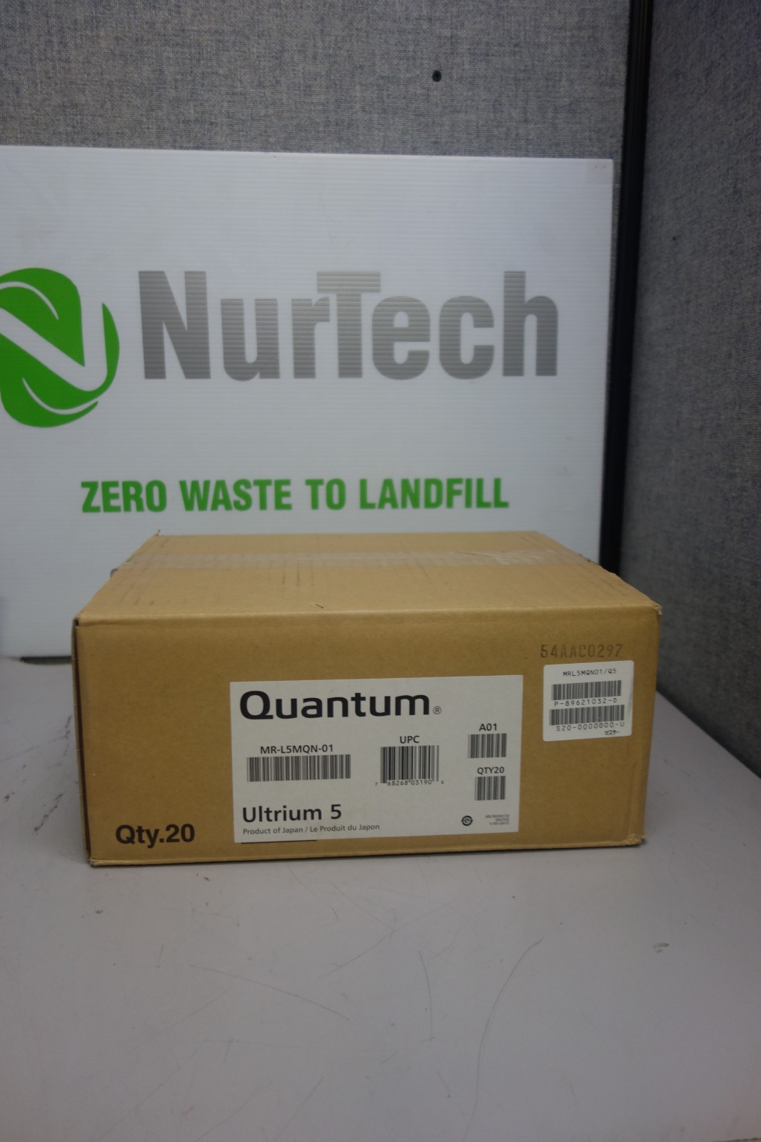 Lot 20 Quantum Ultrium 5 LTO-5 1500/3000 GB Tape MR-L5MQN-01 Data Cartridges
