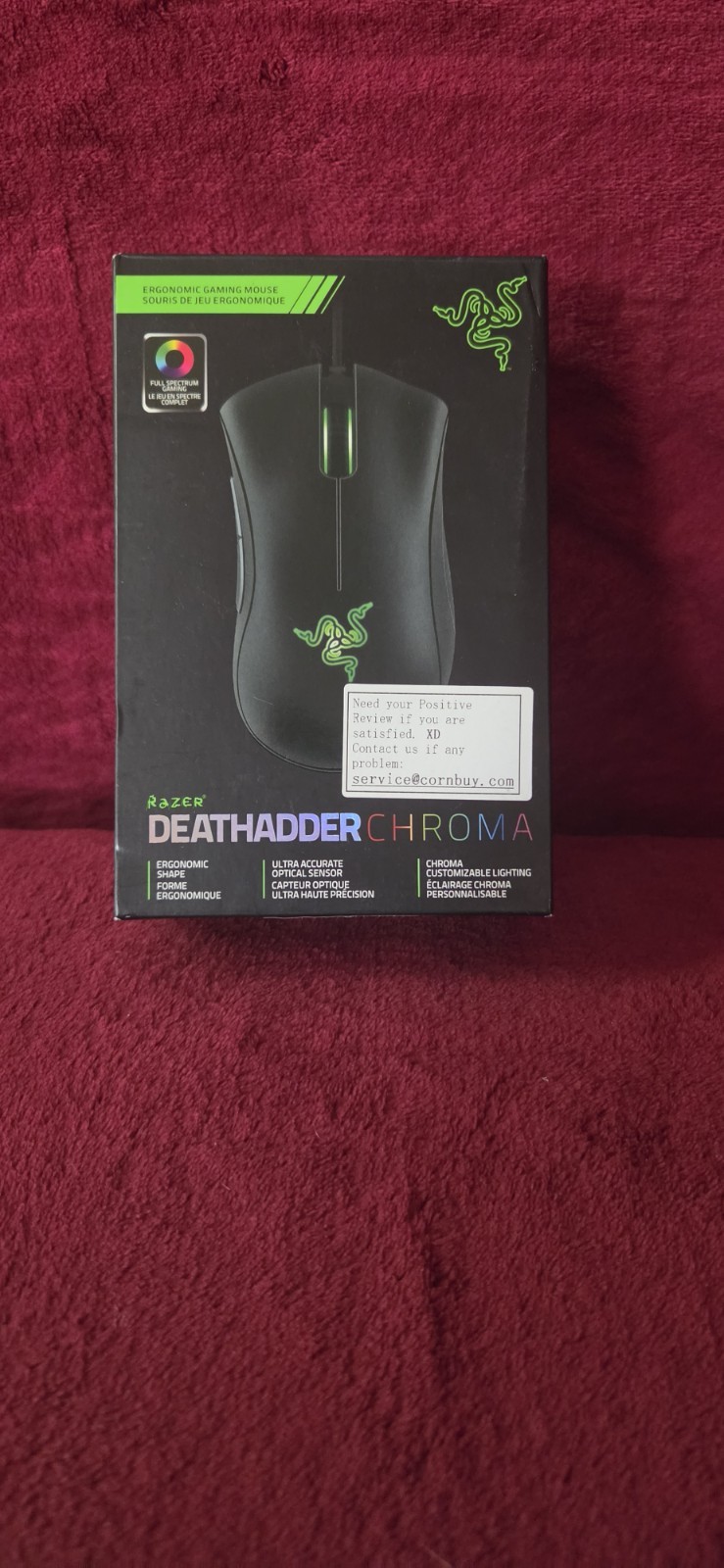 Razer DeathAdder Chroma - Multi-Color Ergonomic Gaming Mouse - 10,000 DPI   ‎