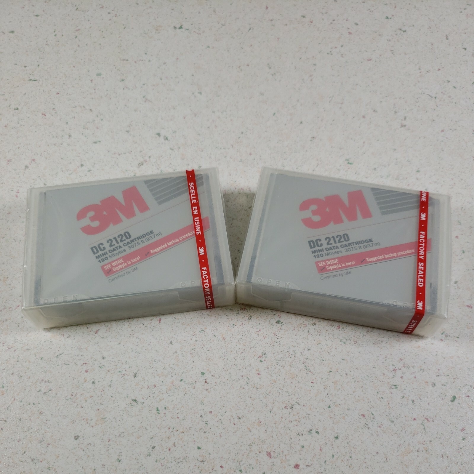 3M Data Tapes - DC 2120 - Lot of 2 - Mini Data Cartridge FACTORY SEALED