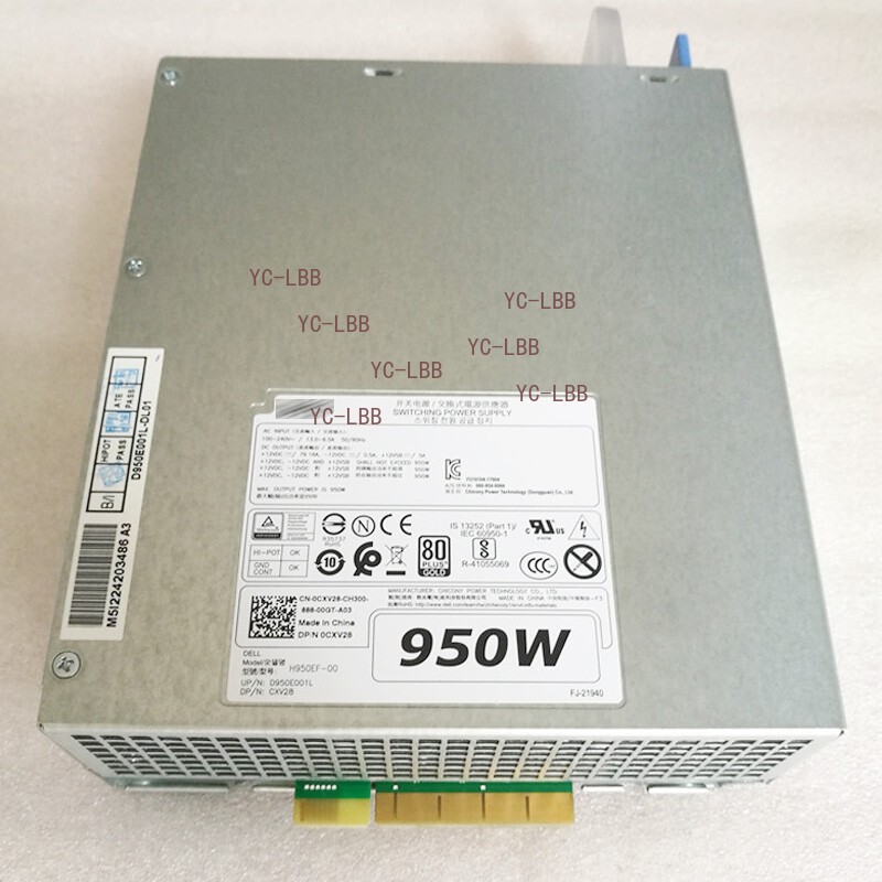 950W Power Supply PSU For Dell Workstation Server T5820 T7820 T7920 H950EF-00