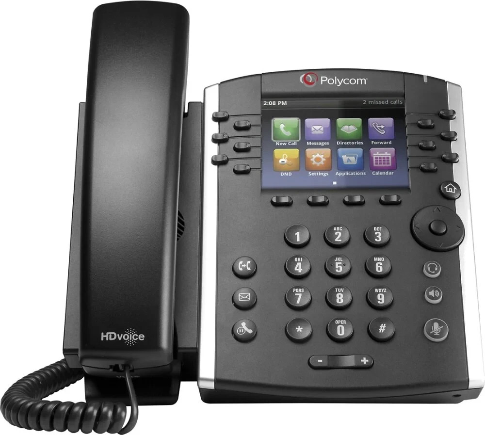 Polycom VVX 411 Desktop PoE Phones with Accessories - New
