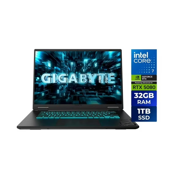 Gigabyte A16 Pro Gaming Laptop Nvidia RTX 5080 Ultra 7 240H 32GB RAM 1TB SSD New