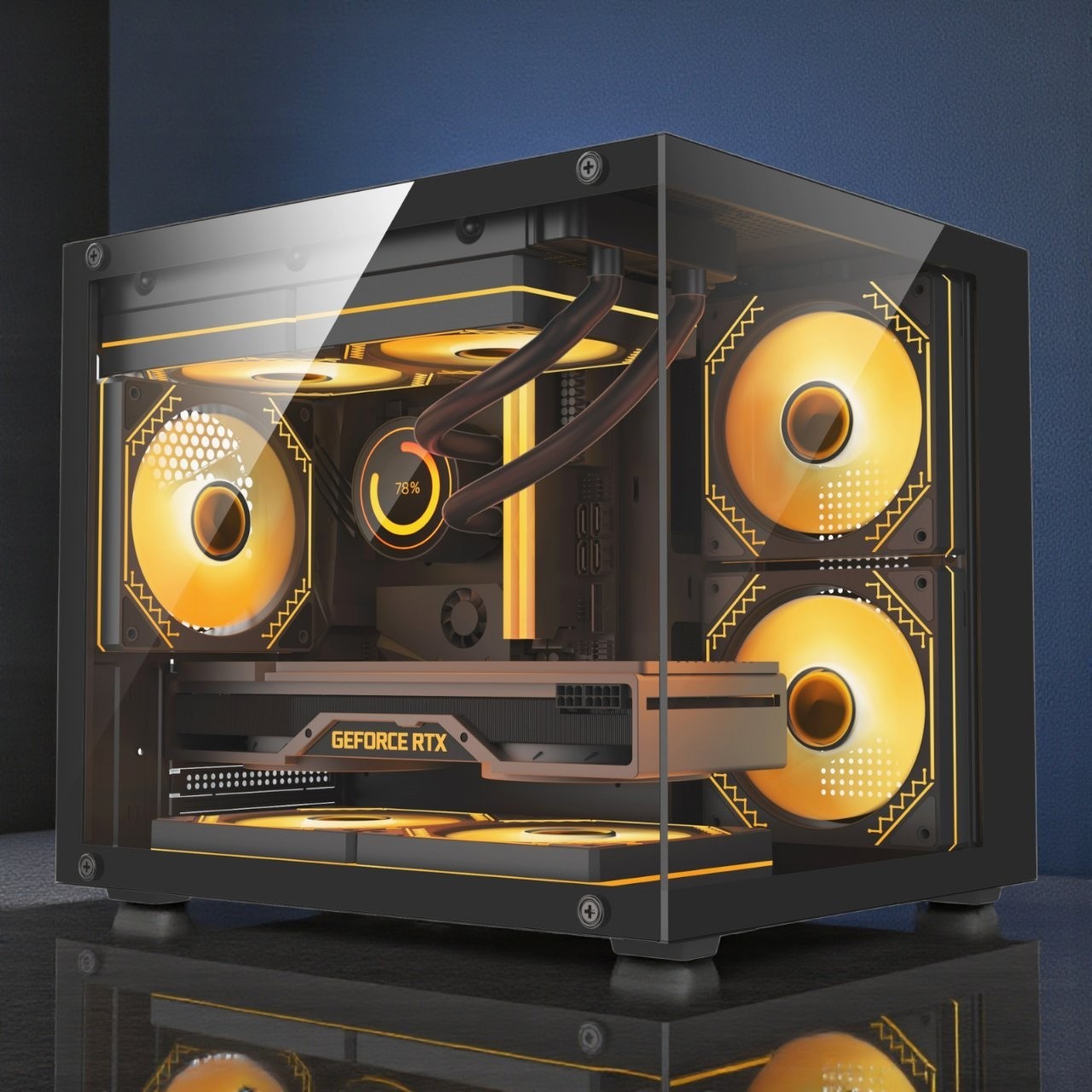 Custom RGB PC | Intel i7-8700 | 16GB DDR4 | 512GB SSD | WiFi | Win11 Pro Desktop