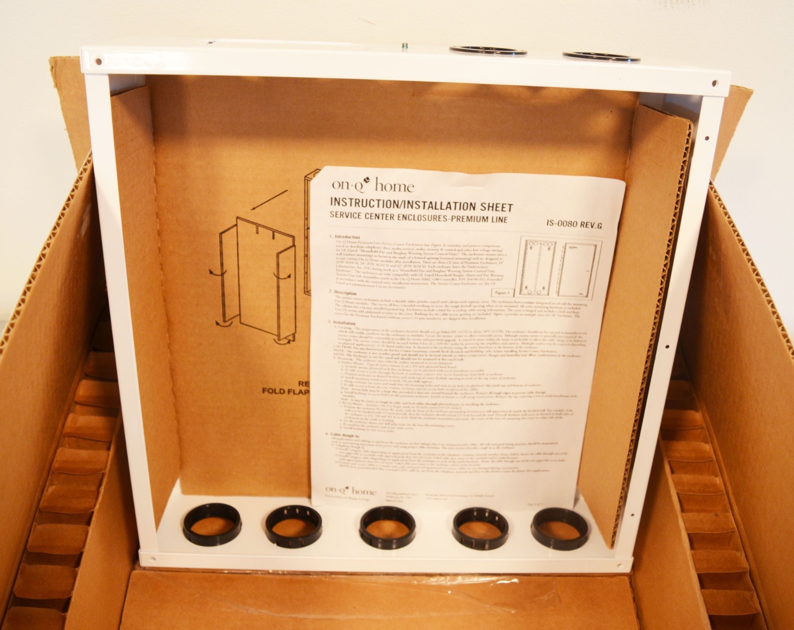 Legrand On-Q 363474-01 Locking Enclosure Wifi Electrical Cable Management Box