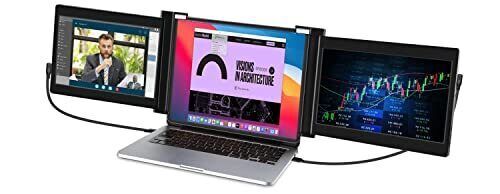 Vodzsla Triple Portable Monitor for Laptop,Full HD IPS 11.6'
