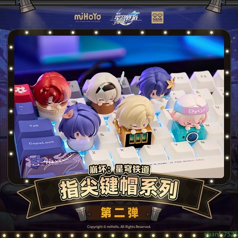 Honkai: Star Rail Fingertip Keycaps Vol.2  Box Game Figure Set by ALL FOR PLAY