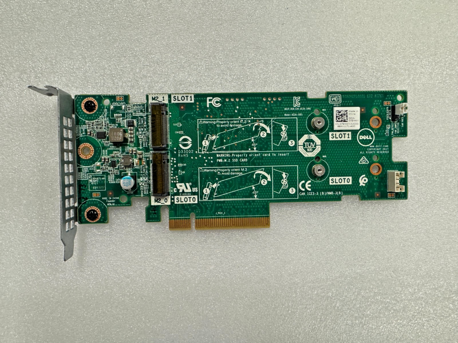 Dell BOSS-S1 Dual M.2 SSD PCIe Storage Adapter 72WKY 3JT49 61F54 K4D64