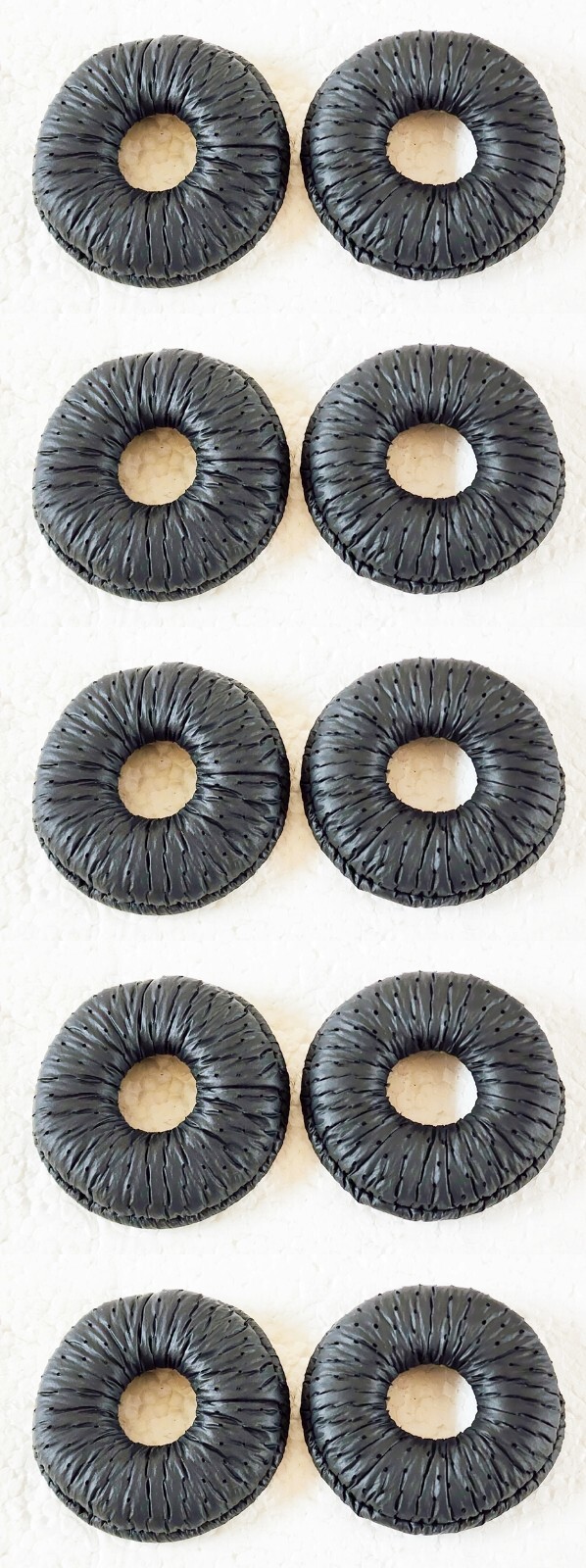 10 Plantronics Leatherette Ear Cushions for SupraPlus Wireless Headsets