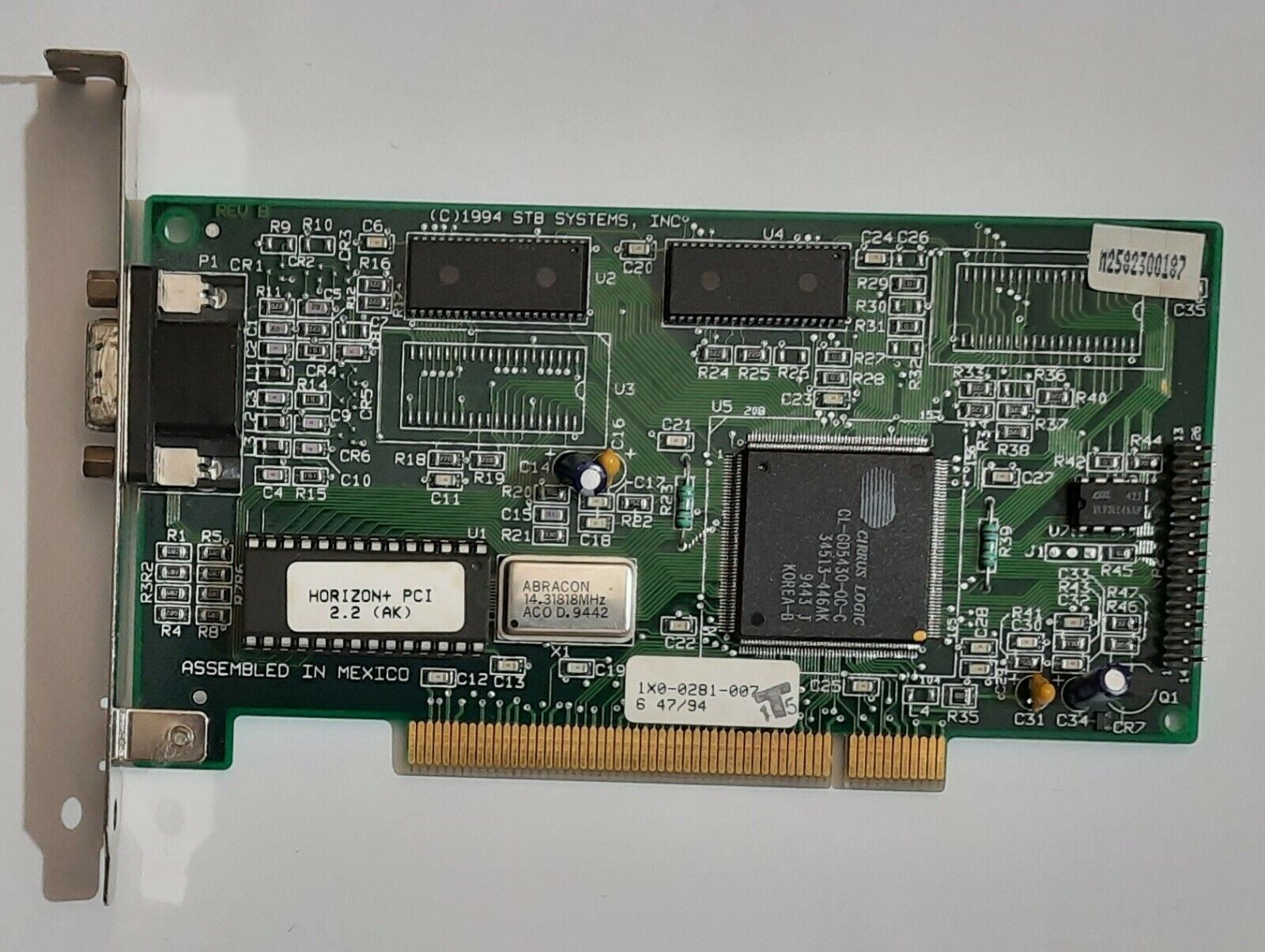 STB Horizon+ 2.2 PCI Graphics Card (Cirrus Logic CL-GD5430, 1MB, Retro, 1994)