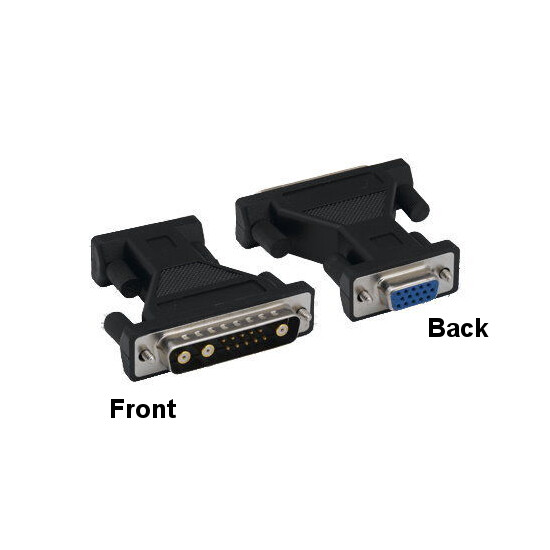 Kentek 13W3 13Pin Male To HD15 15Pin Female Adapter Sun Computer System to VGA