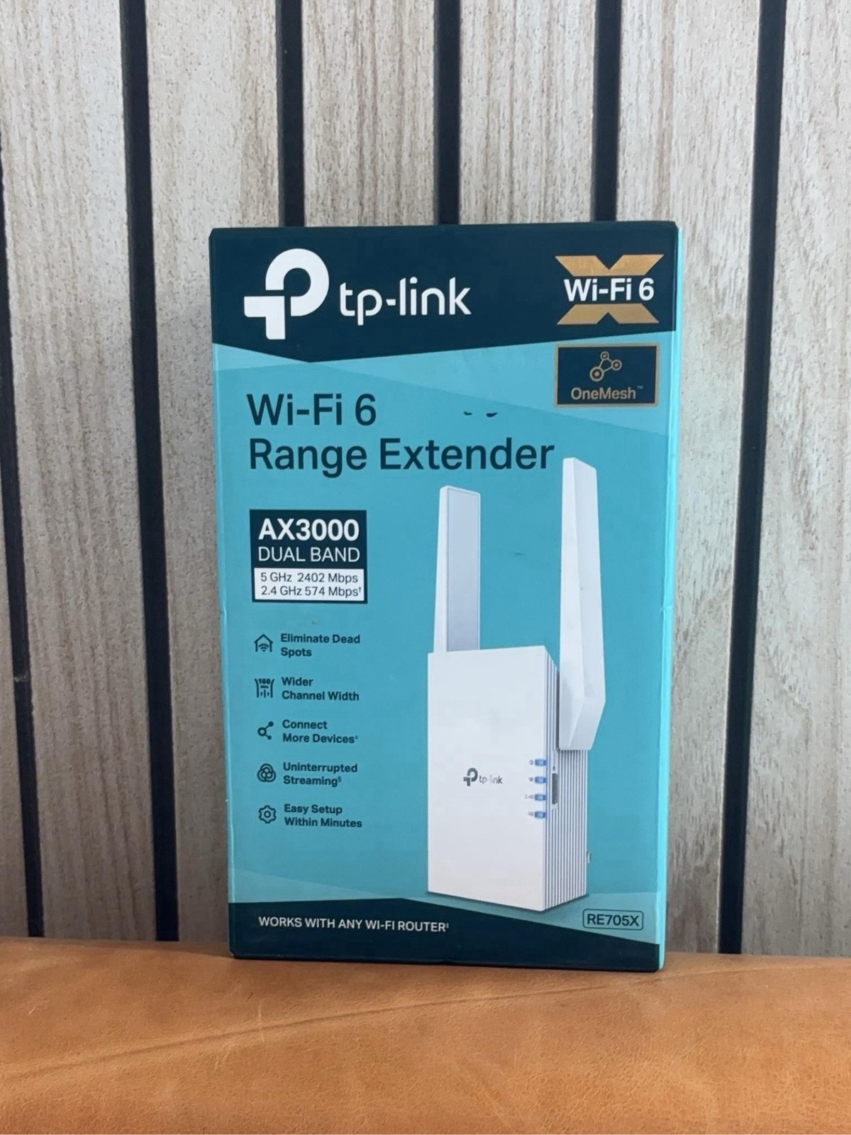 TP-Link - AX3000 Dual-Band Wi-Fi 6 Range Extender RE705X