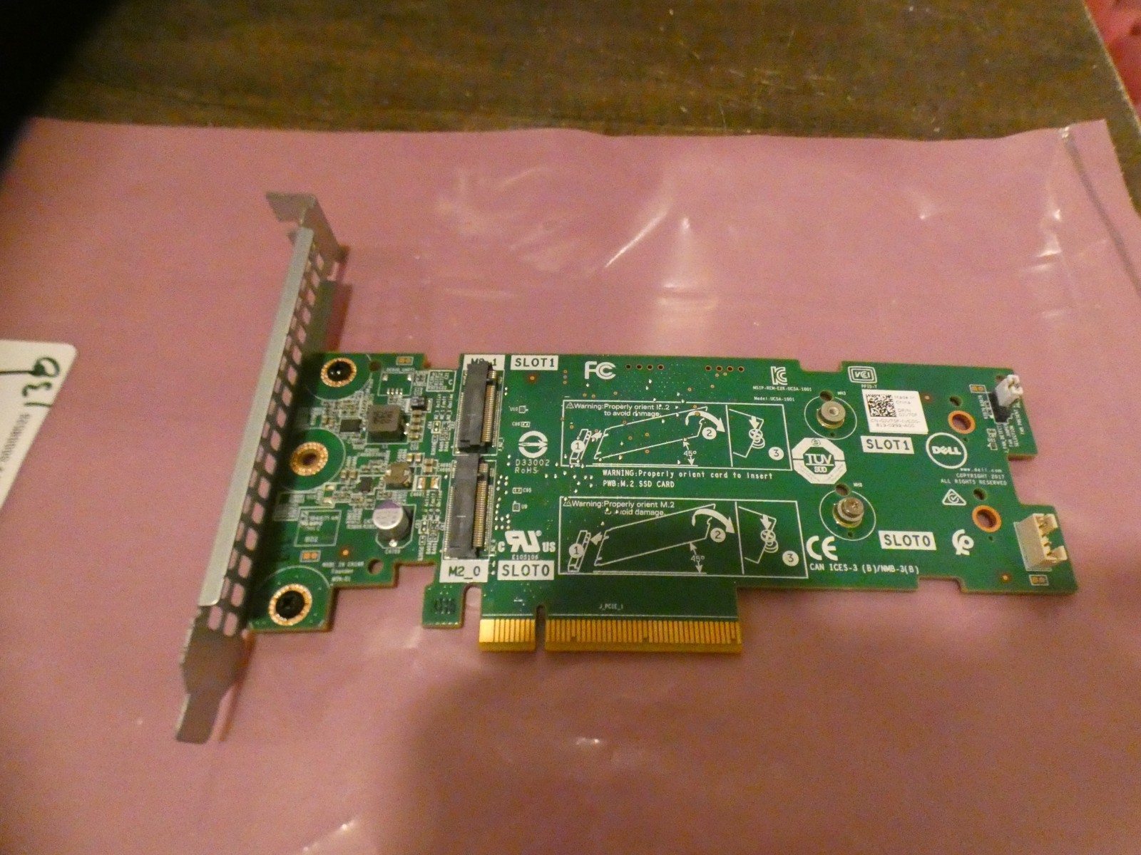 SATA Controller Card Dell JV70F BOSS2 SATA Controller Card - 2x M.2 - NVMe