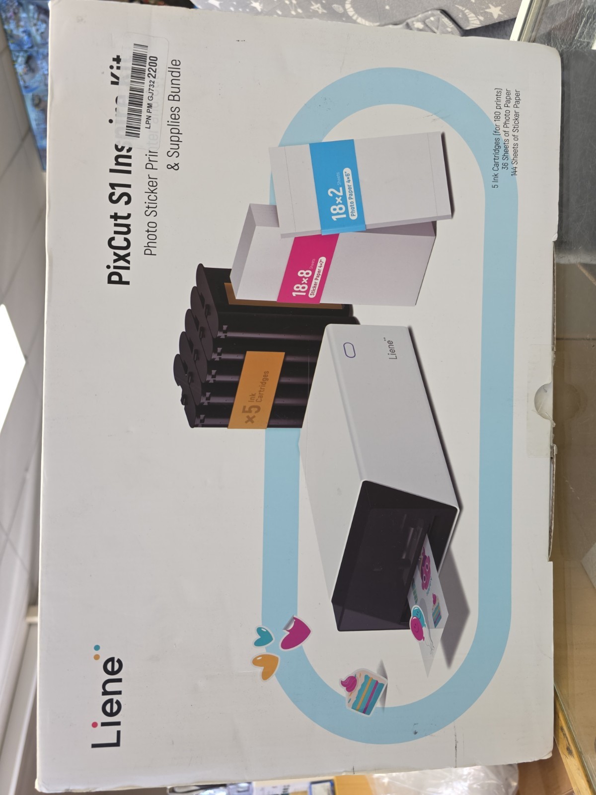 Liene PixCut S1 Inspire Kit - All-in-One Color Sticker Printer & Cutting Machine