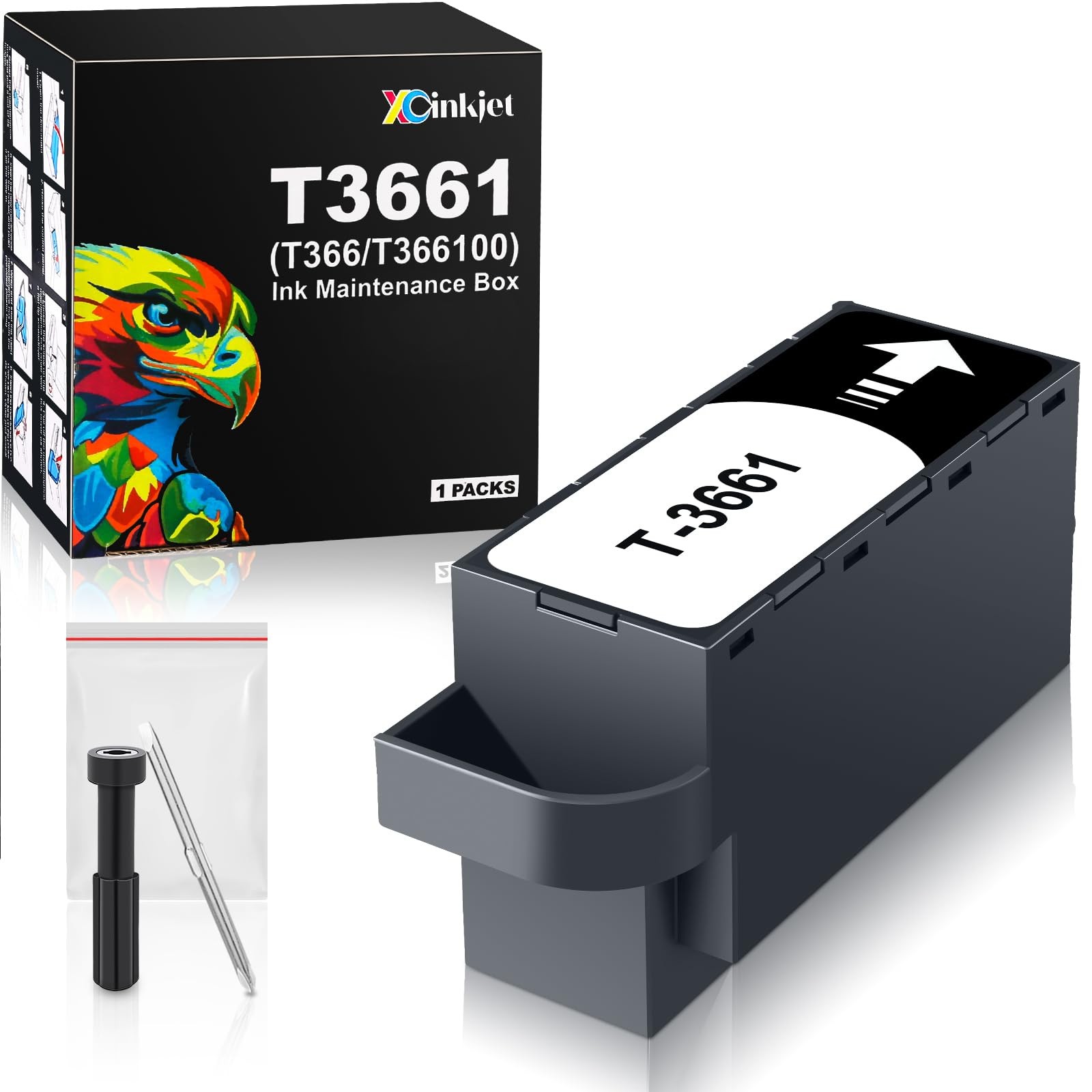Xcinkjet T366/T3661/T366100 Ink Maintenance Box for XP15000 XP6100 XP970 XP87...