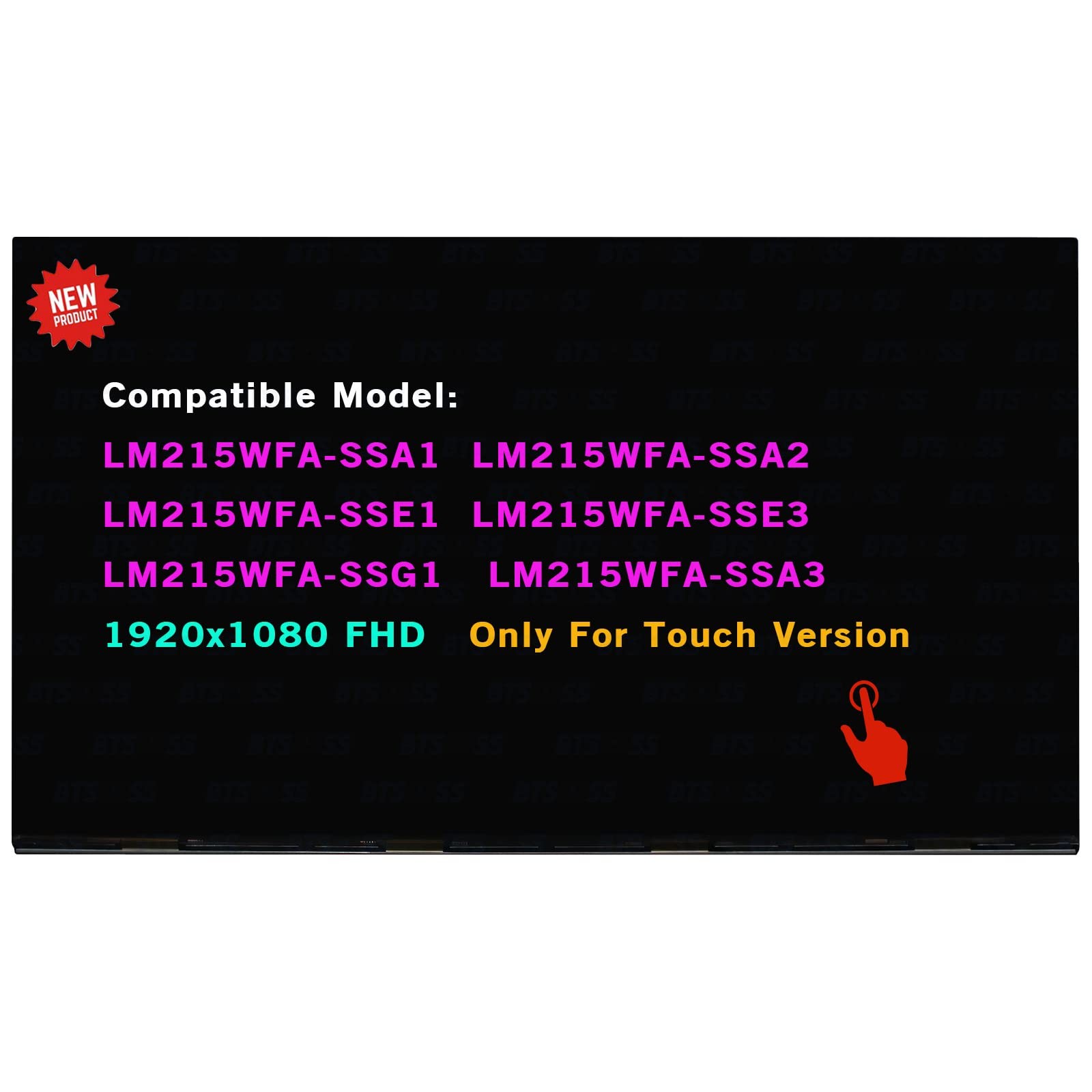 21.5" LCD Touch Screen  Replacement for HP 22-DF0023W FHD Display LM215WFA-SSE3