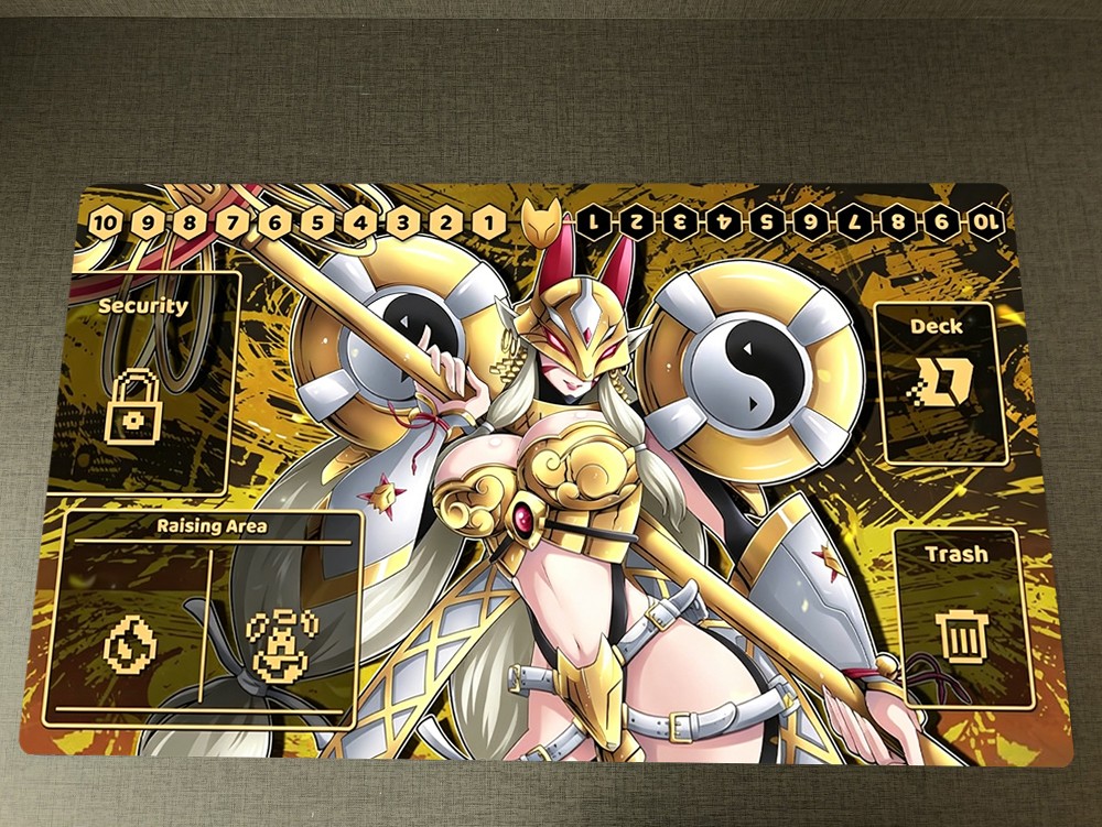 Digimon Table Playmat CCG DTCG TCG Mouse Pad Sakuyamon Trading Card Game Mat