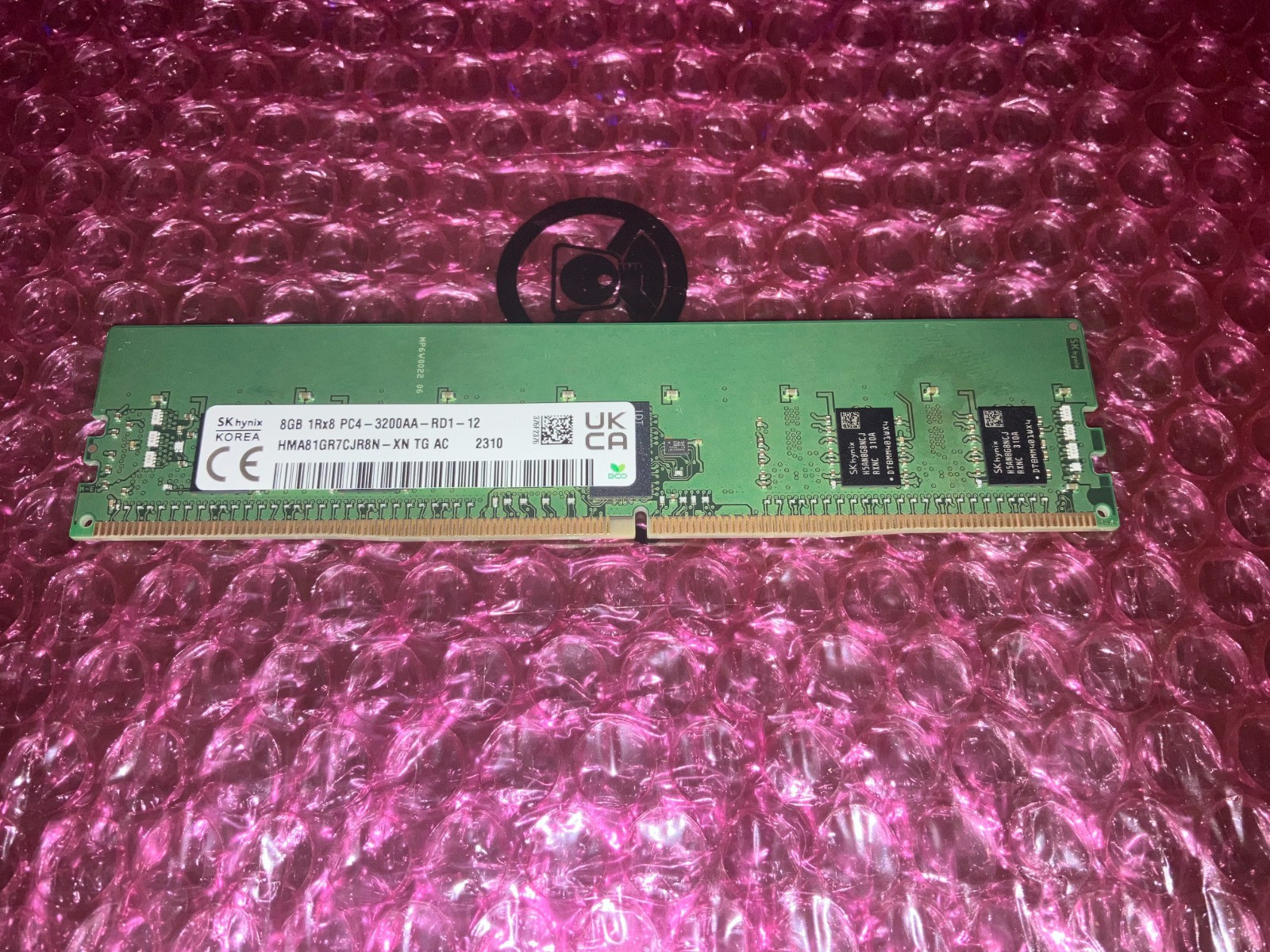 Sk Hynix 8GB PC4-3200AA-R 1Rx8 DDR4 ECC REG  Server Memory HMA81GR7CJR8N-XN