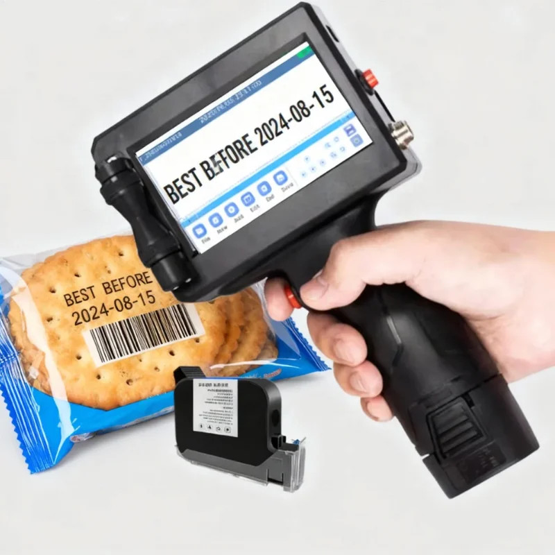 Portable Inkjet Printer Handheld TIJ - Thermal Coder for Industrial Packaging