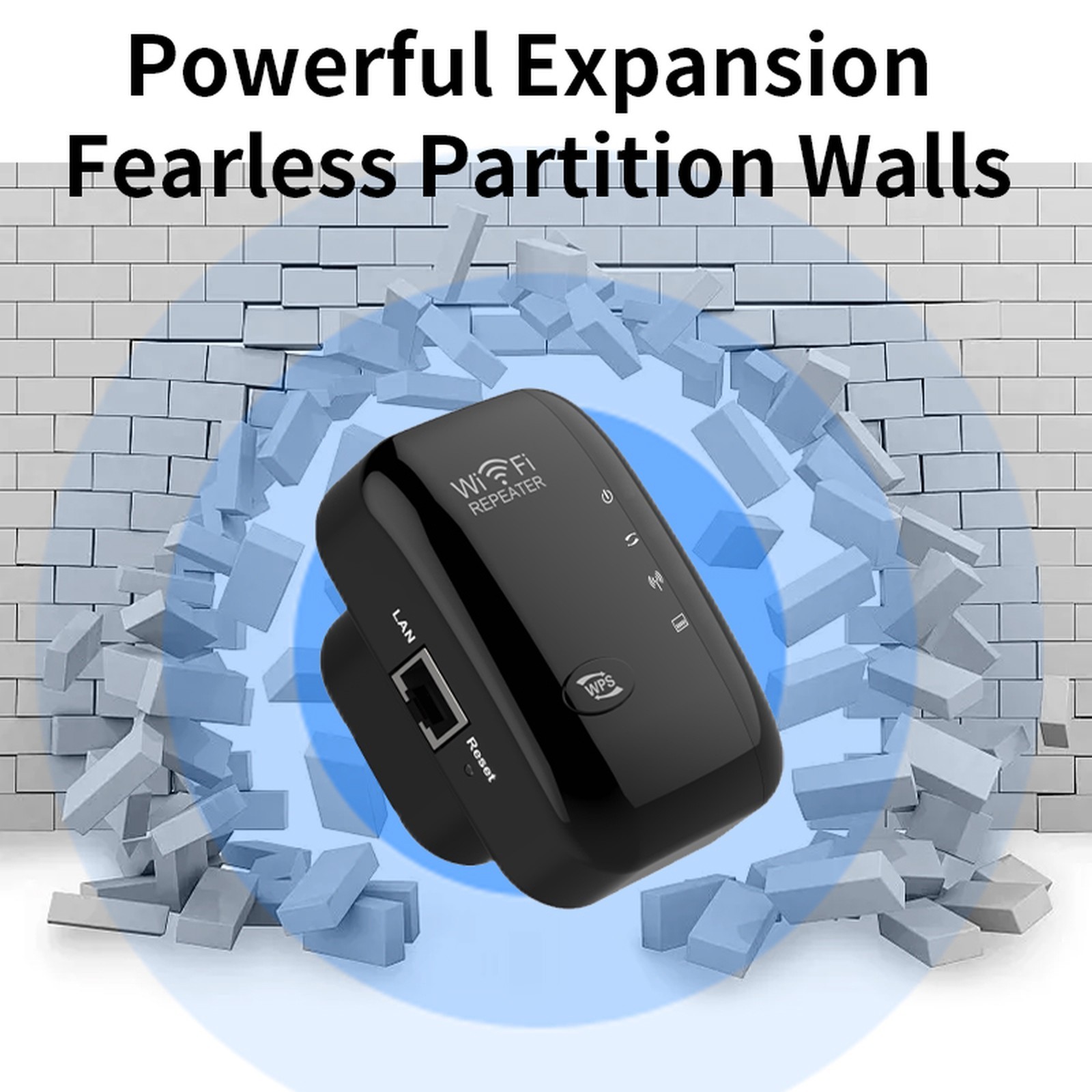 300Mbps WiFi Range Extender Internet Booster Wireless Signal Repeater Amplifier