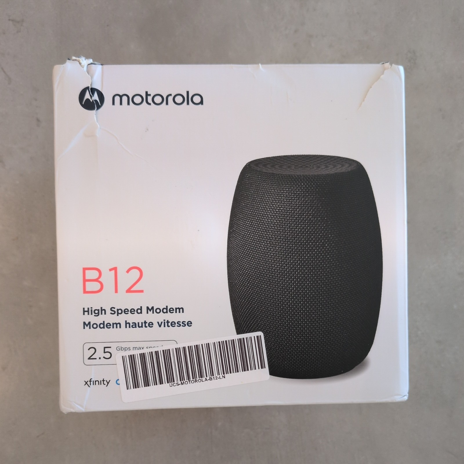 Motorola B12 DOCSIS 3.1 Cable Modem 2.5Gbps Port Comcast Xfinity Cox Spectrum