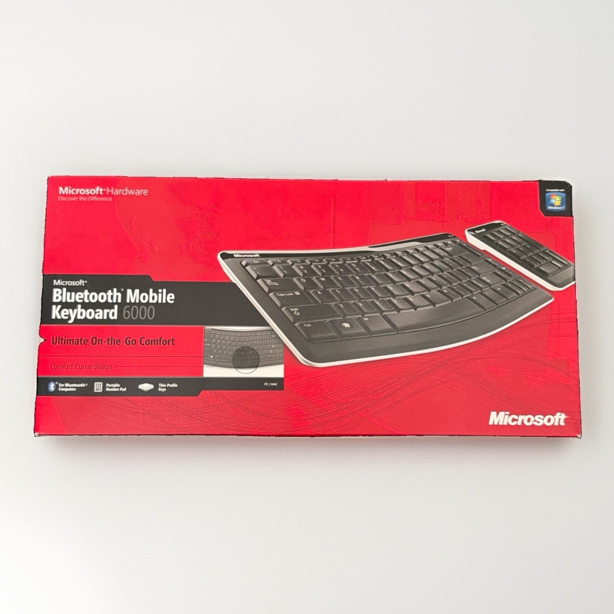 Microsoft Bluetooth Mobile Keyboard 6000 With Number Pad CXD-00001 Brand New