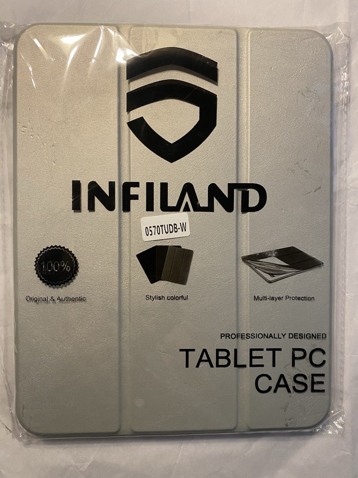 NEW INFILAND PROFESSIONALLY DESIGNED TABLET PC CASE GRAY