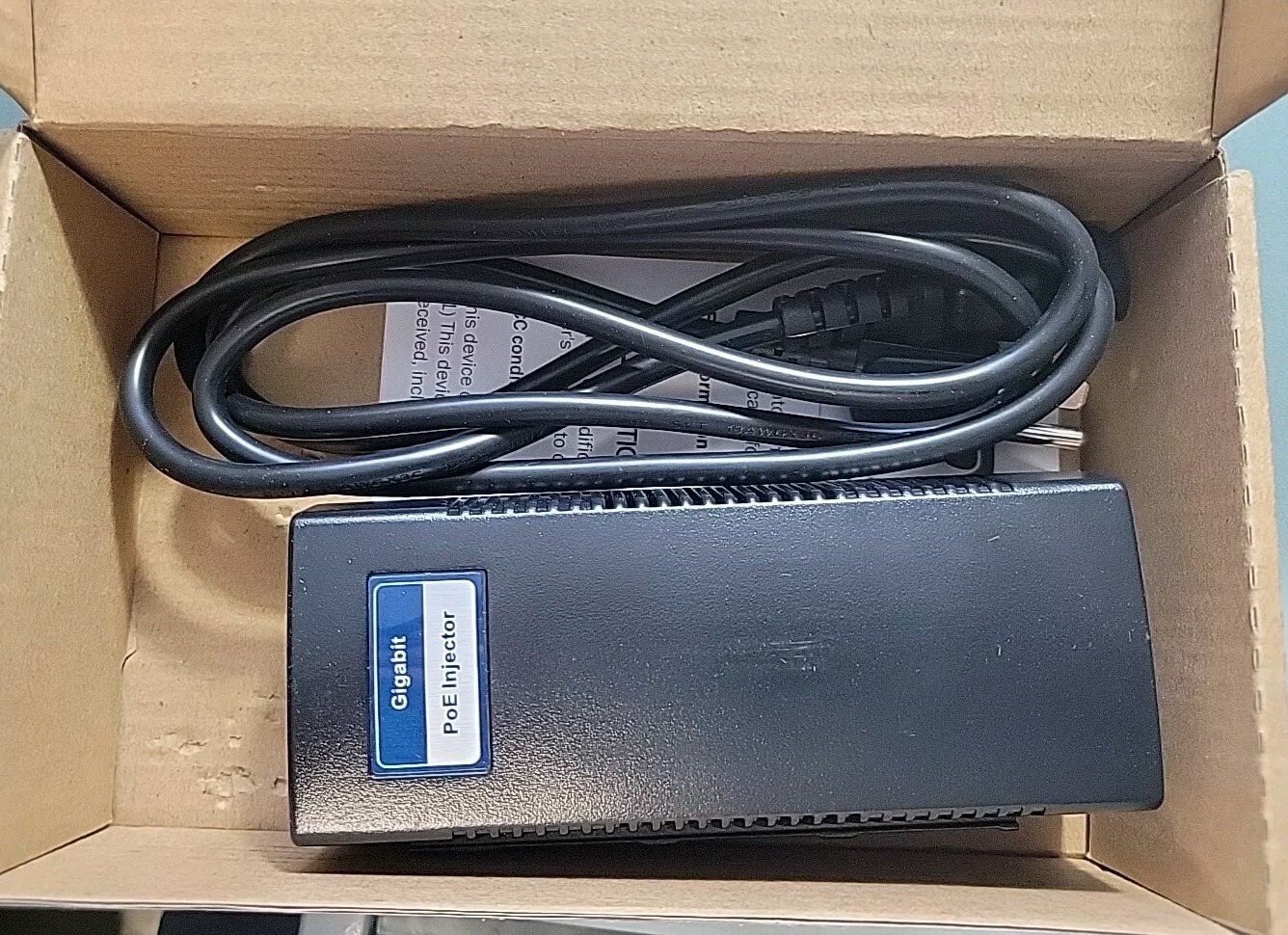 BV-Tech Gigabit Power Over Ethernet PoE+ Injector | 30W | 802.3 af/at | Plug ...