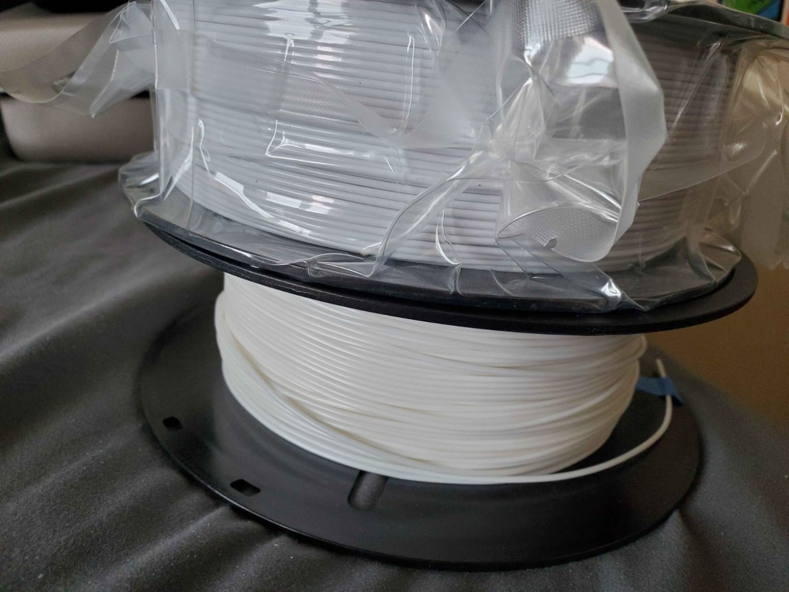 PETG 3D Printer Filament High Strength Low Warping 1.75mm Black 250g Spool