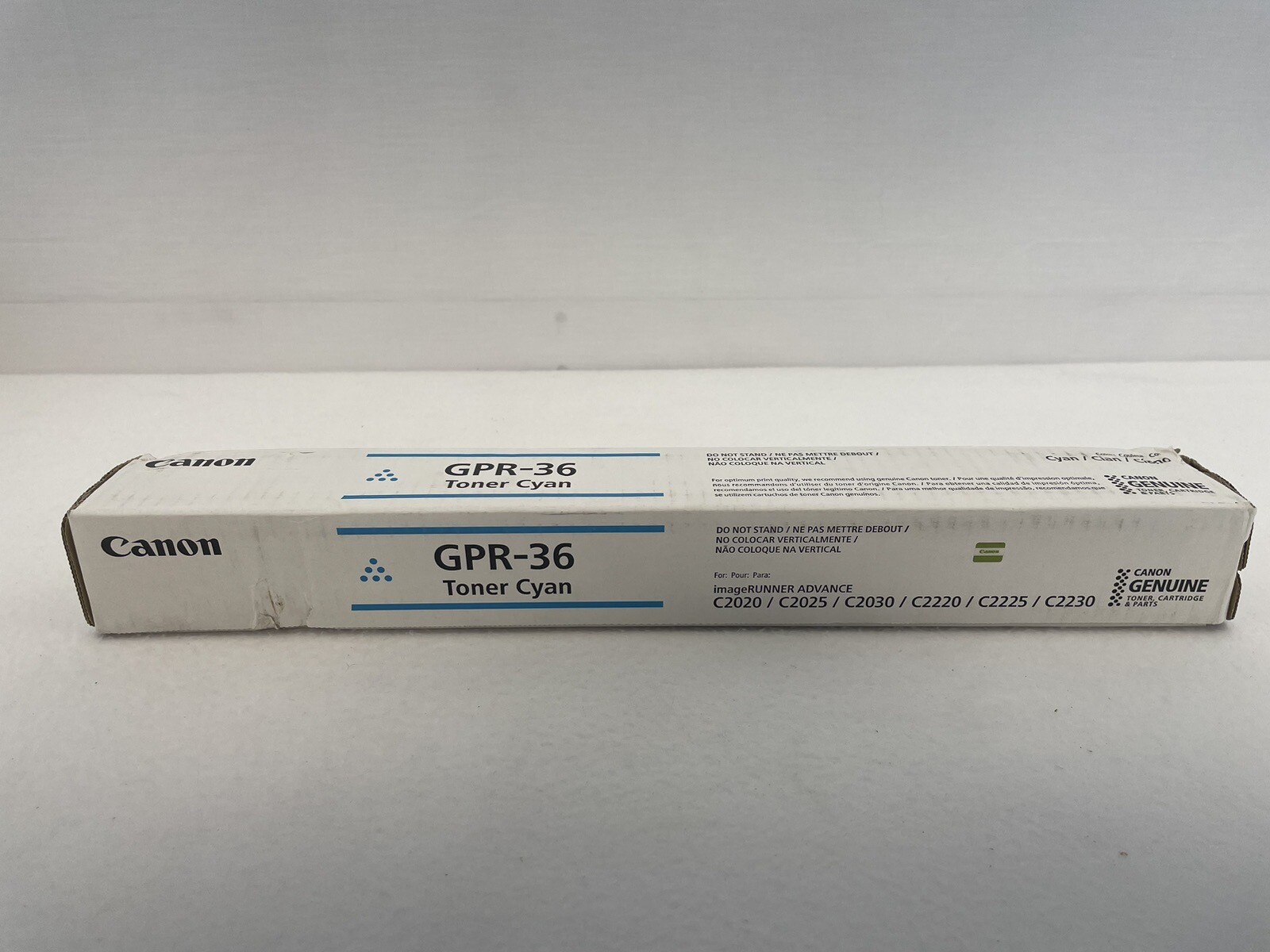 Genuine OEM Canon GPR-36 Cyan Toner Cartridge 3783B003 C2020 C2025 Sealed