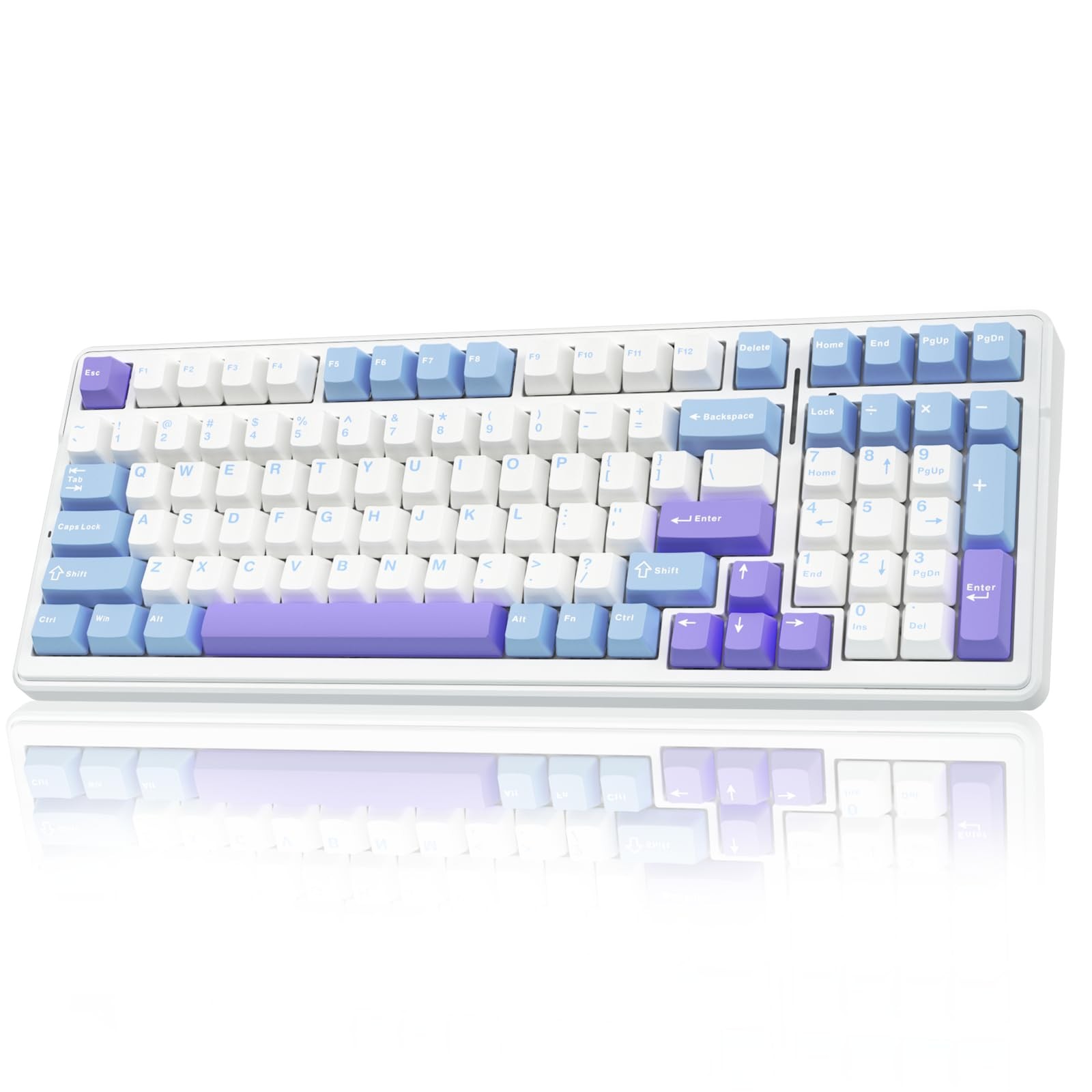 AULA F99 Wireless Mechanical Keyboard Tri-Mode BT5.0 Hot Swappable RGB Gaming