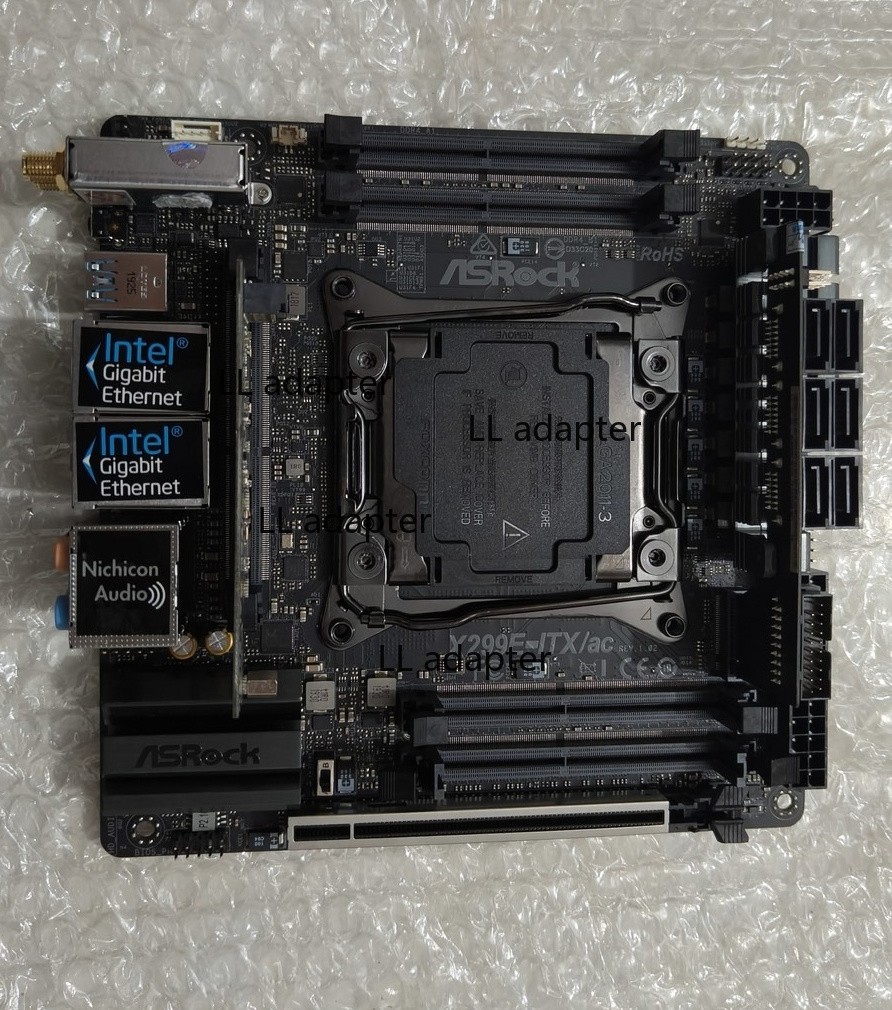 FOR ASROCK X299E-ITX/ac LGA 2066 DDR4*4 128GB With SATA Connector Motherboard