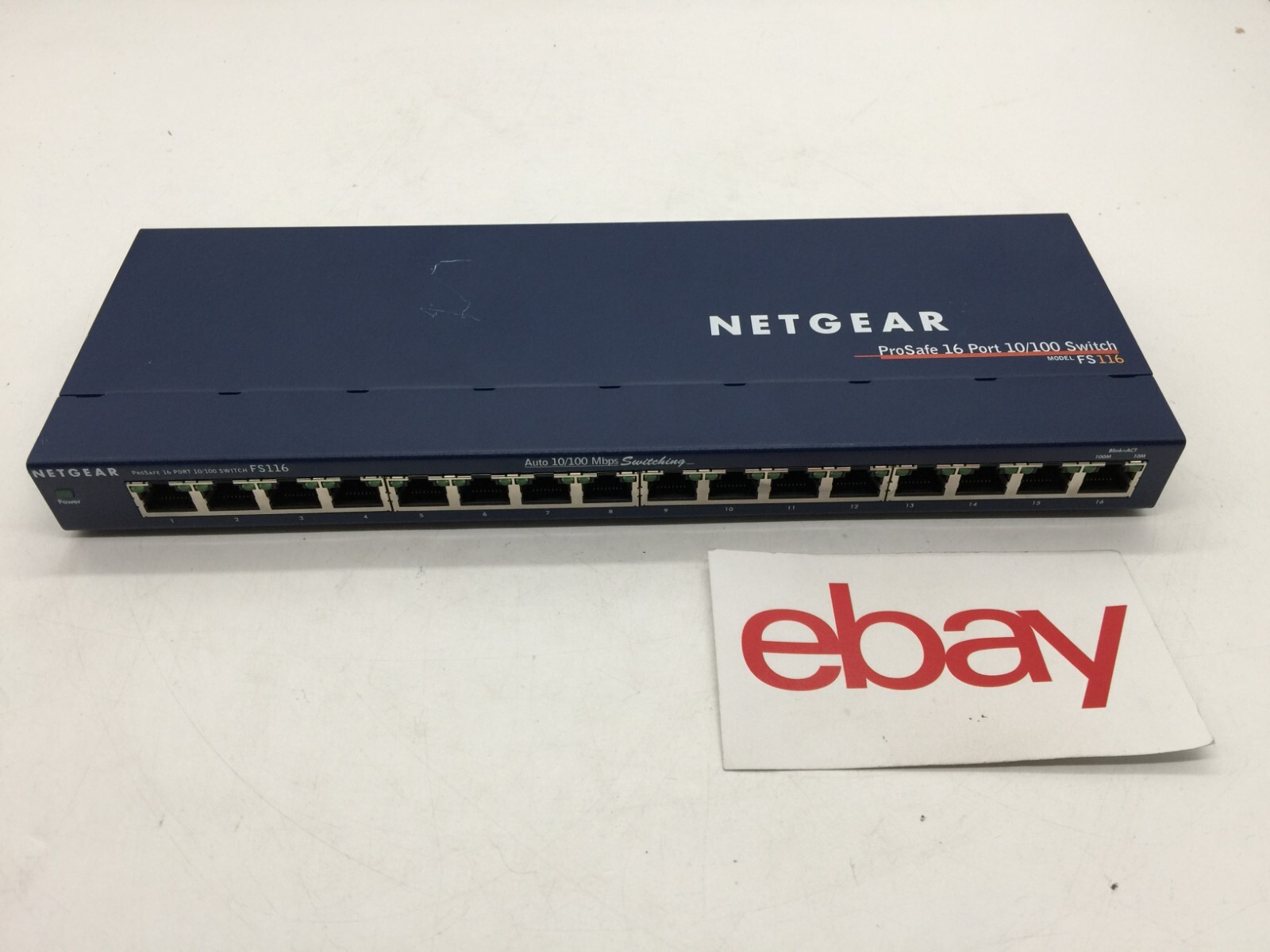 NETGEAR 16 Port 10/100 Mbps Switch FS116 w/o Power Supply FREE S/H