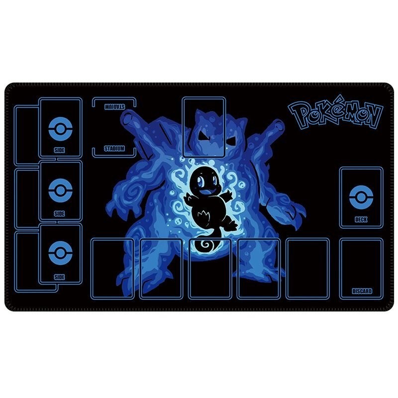 Pokémon Playmat With Zones OPCG TCG Card Game Blastoise PlayMat Standard 24x14in