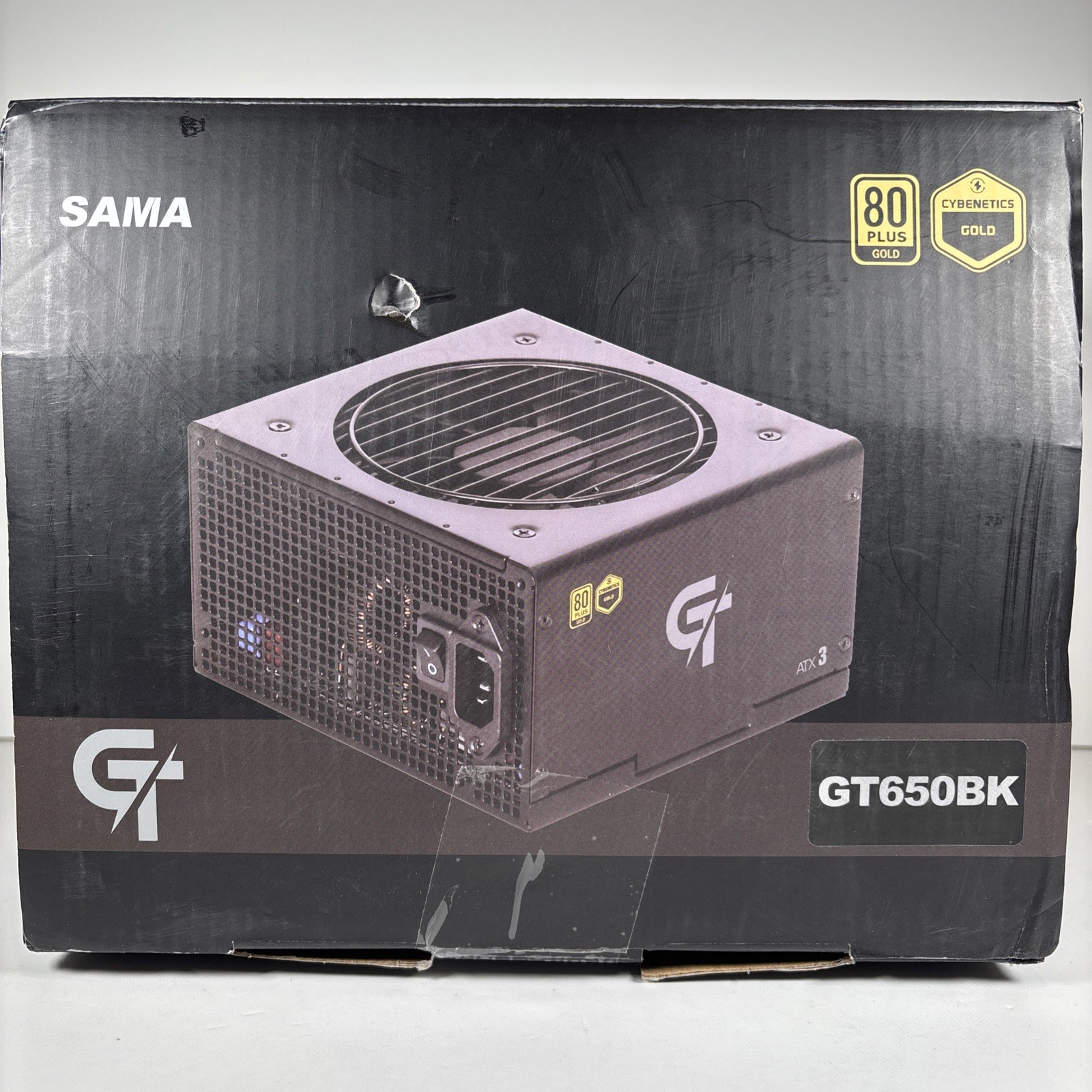 SAMA GT 650W Black Power Supply 80 Plus Gold Cybernetics Gold