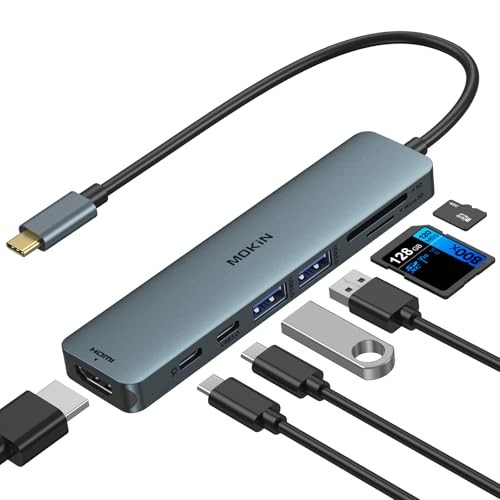 MOKiN 7 in 1 - USB-C Multifunctional Hub - HDMI/PD/USB/SD-MODEL MOUC0119