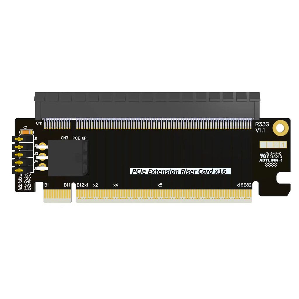 PCI-E x16 Half to Full Height Extension Riser Card  5.0 x16  Adapter Protector