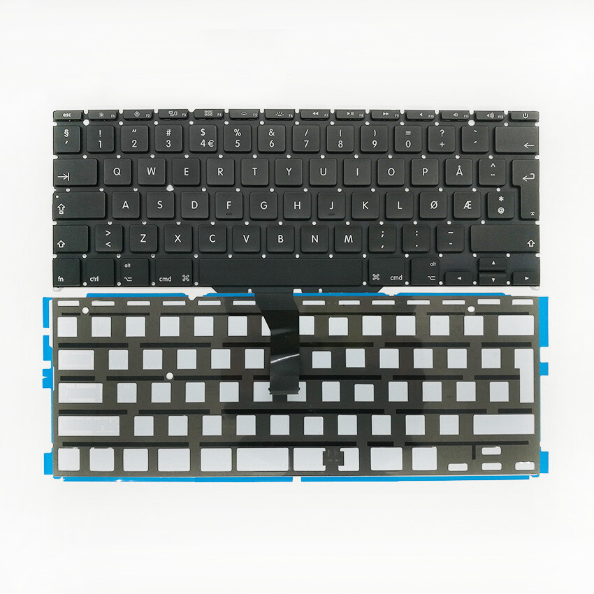 Norway Norwegian Keyboard + Backlight For Macbook Air 11" A1465 A1370 2011-2015