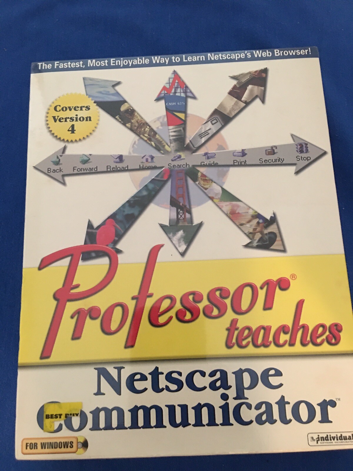SEALED 1997 Professor Teaches Netscape Communicator Covers Version 4 CD Windows