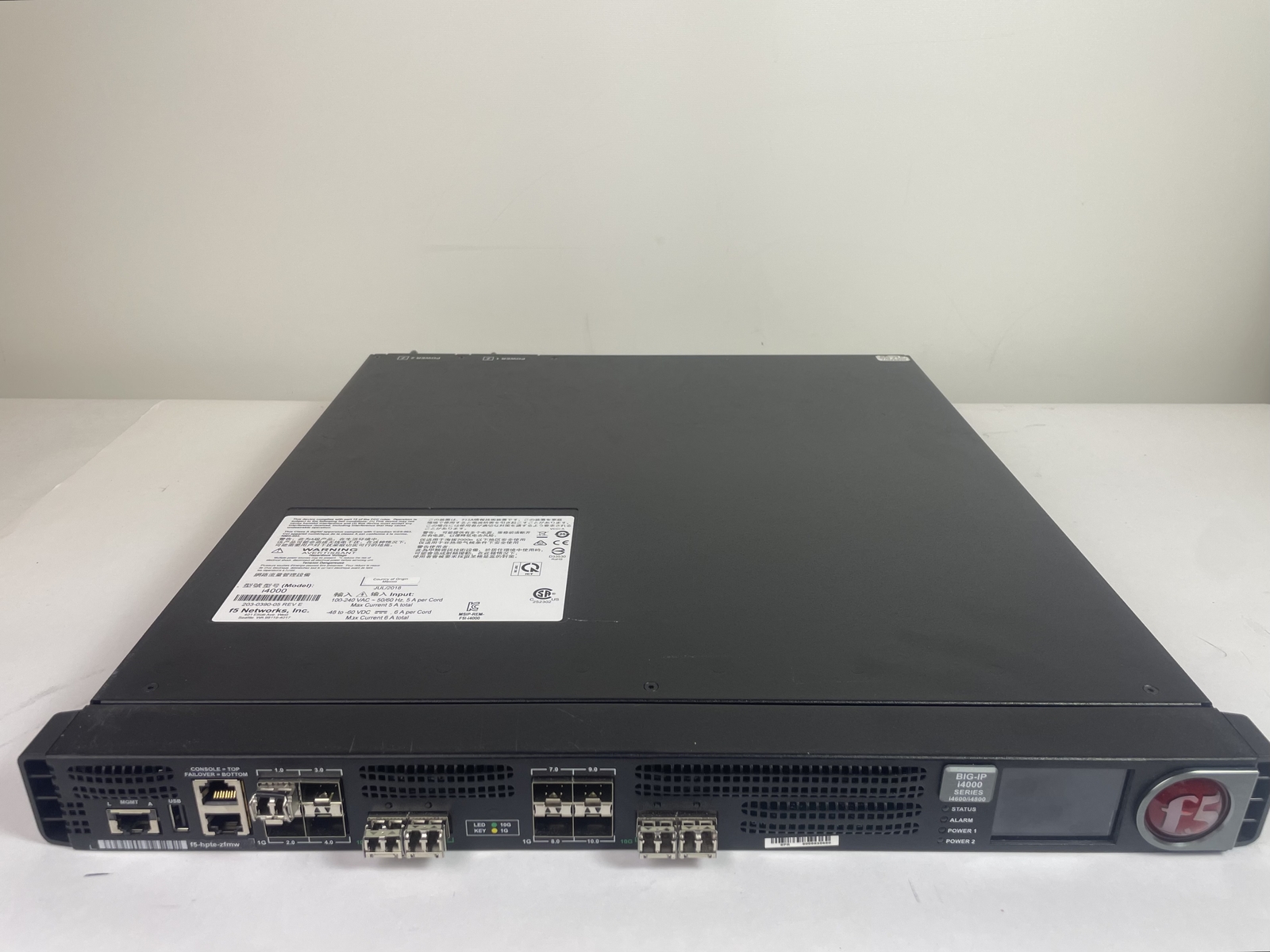F5 Networks BIG-IP i4600 Local Traffic Manager Application Delivery Controller