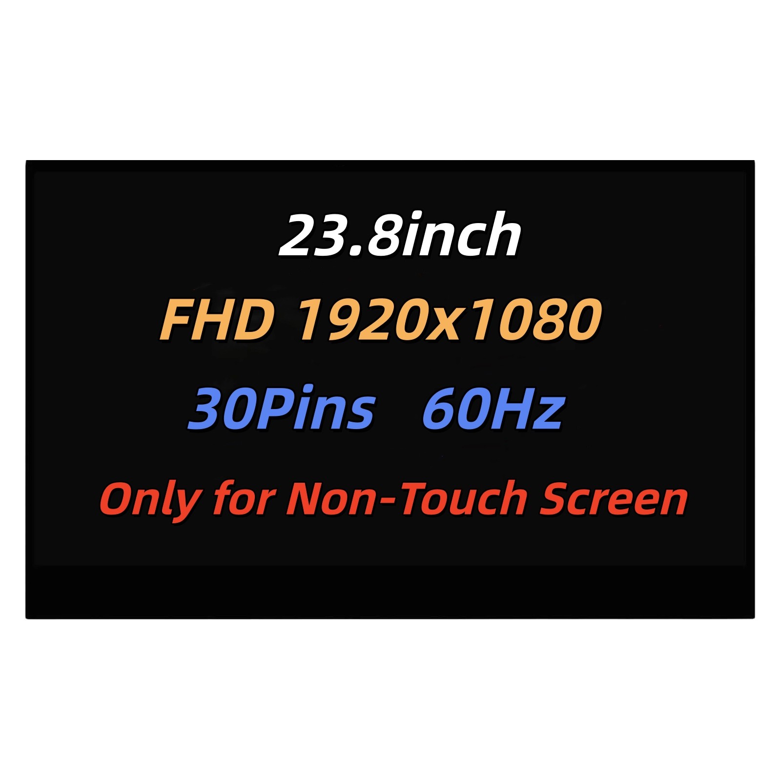 23.8" MV238FHM-N62 MV238FHM N62 FHD LCD Screen Replacement Display Non-Touch