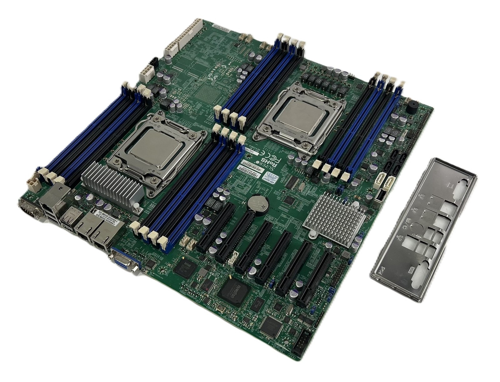 Supermicro X9DRD-EF EATX Server Motherboard LGA2011 w/ 2x E5-2620 + Shield (AN)