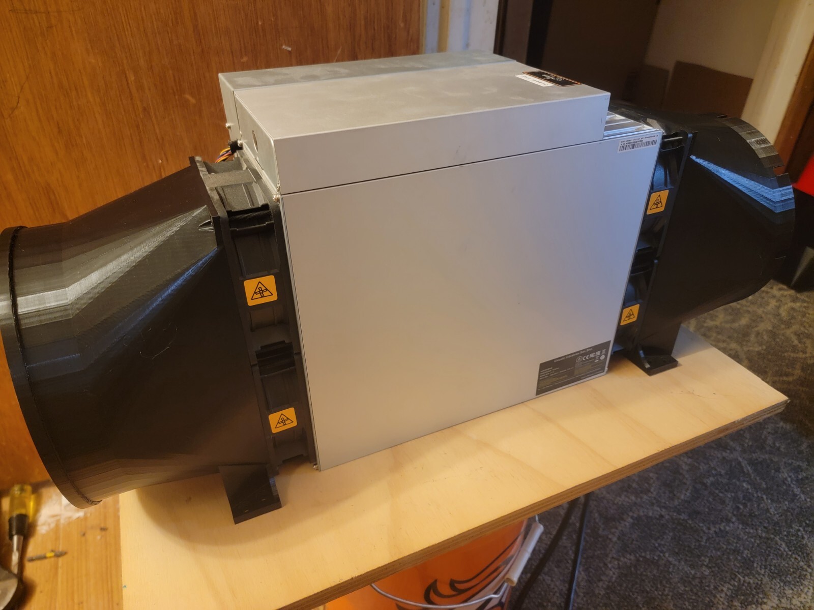 8" ASIC OC Cooling Overclocking Miner Shroud Bitmain IceRiver Antminer Mining