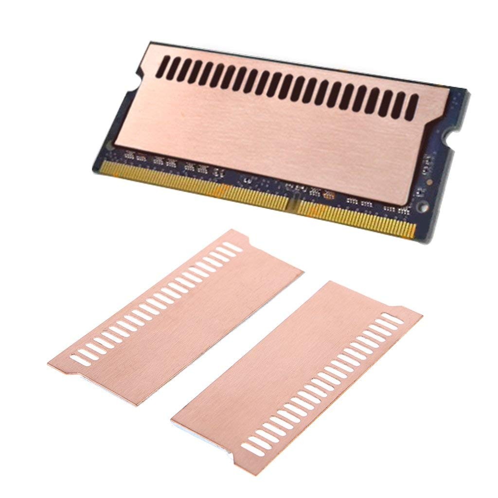 Easycargo Laptop Memory Heatsink Kit, Copper Heat Sink + Pre-Applied Thermal Con