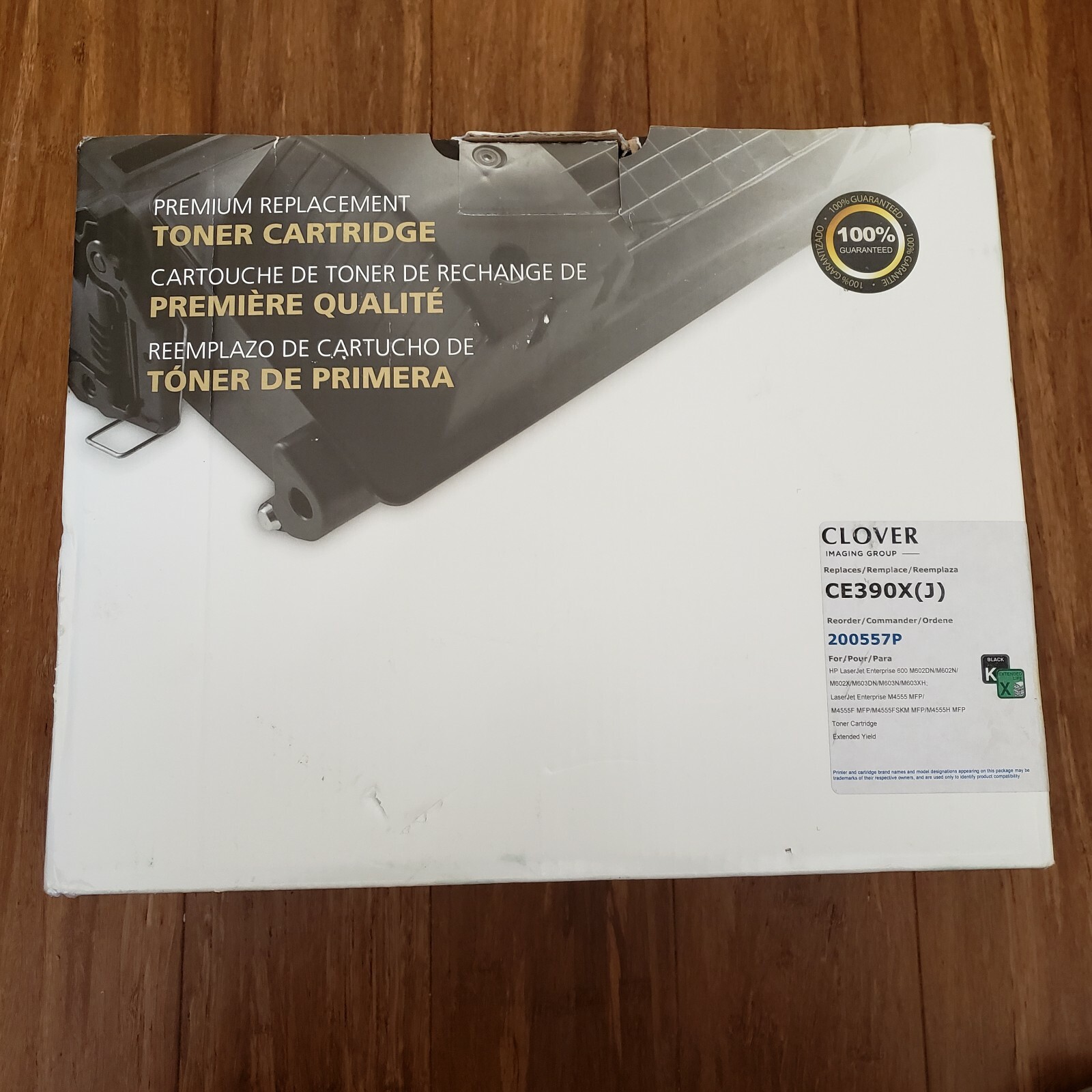 Remanufactured Black Extended Yield Toner Replacement for HP CE390X(J)/200557P