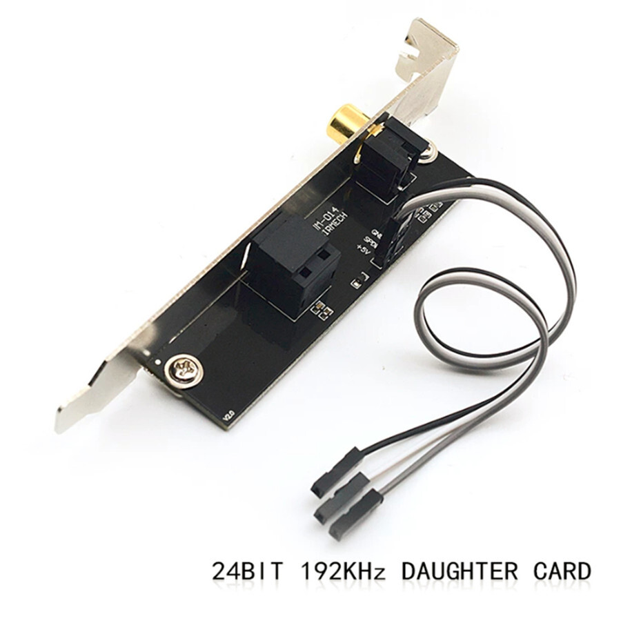 24BIT 192KHz SPDIF Optic Fiber Coax Digital Sound Card DAC DTS for Motherboard